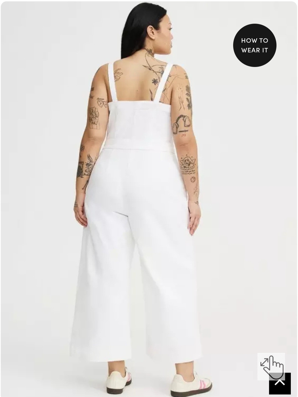 Torrid White Denim Jumpsuit - Picture 6 of 6